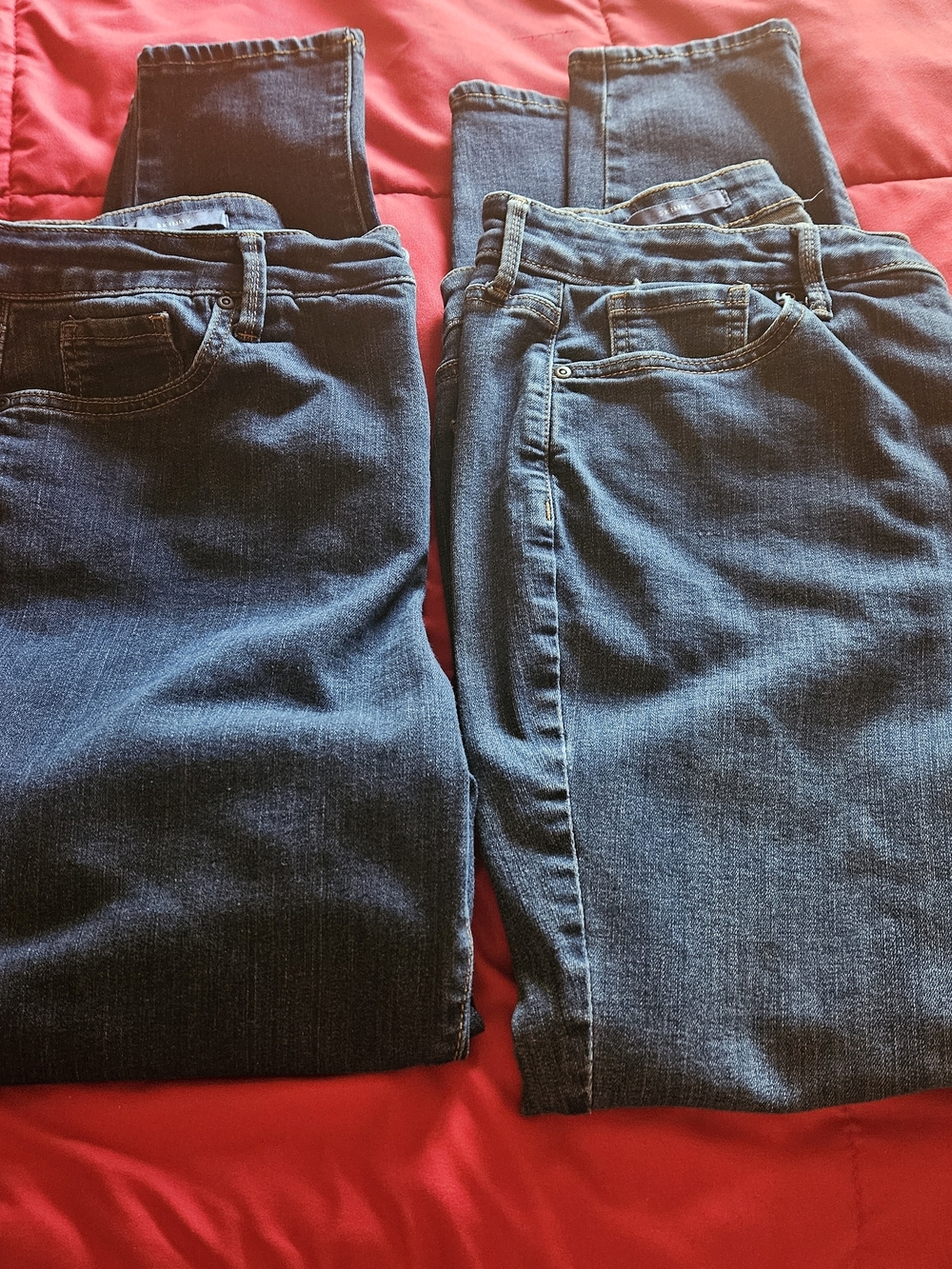 NYDJ Women's Straight Leg Jeans in Dark Blue Wash
